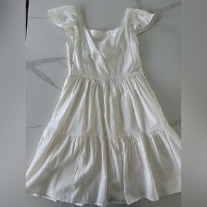 Ivory Dress with Lace Details-